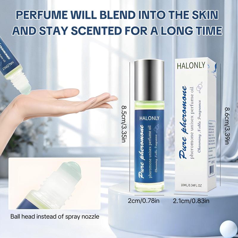 【Halonly】New Year gift- Women's Roll-On Fragrances with Enduring Scent in Perfume Oil Form Cosmetics Natural Fruity Sweet Floral Eau De Parfume Travel Friendly Dsign Pheromone Perfume Beauty and Personal Care