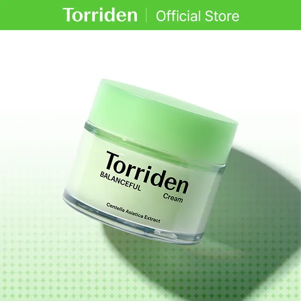 [Torriden Official] BALANCEFUL Cream 80mL | Lightweight Soothing Cica Facial Moisturizer for Oily, Sensitive Skin, Gentle Calming Redness