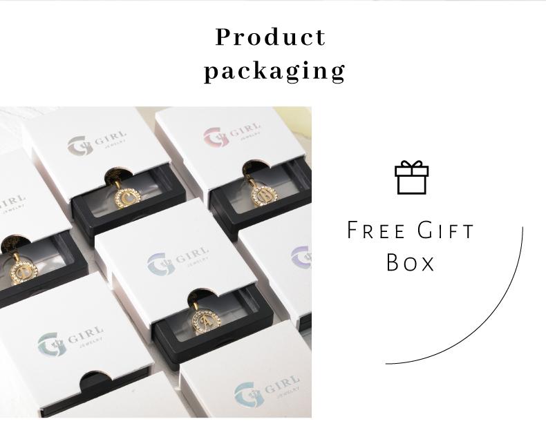 GGIRL 18K Gold Plated Round Artificial Zircon Letter Necklace for Women Men Elegant Durable Design Unique Versatile Daily Wear Special Events Exquisite Jewelry Gift Fashion Jewelry Gift for Holiday Haul Christmas Birthdays Anniversaries Alphabet Pendant