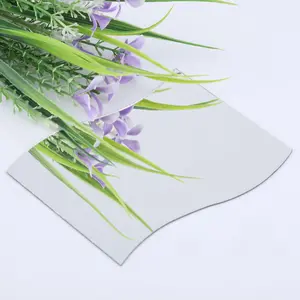 6Pcs/Set Waves Shape Wall Mirror Sticker Free Combination Home Bathroom Decor