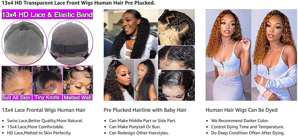 【Lemoda Outlets Deals】Lemoda Outlet Deals 13x4 Water Wave Wigs for Black Women Human Hair Lace Front Wigs Pre Plucked with Baby Hair Wet and Wavy Brazilian Virgin Curly HD Lace Frontal Wig 180 Density 【Lemoda Outlets Deals】Lemoda Outlet Deals 13x4 Water Wave Wigs for Black Women Human Hair Lace Front Wigs Pre Plucked with Baby Hair Wet and Wavy Brazilian Virgin Curly HD Lace Frontal Wig 180 Density
