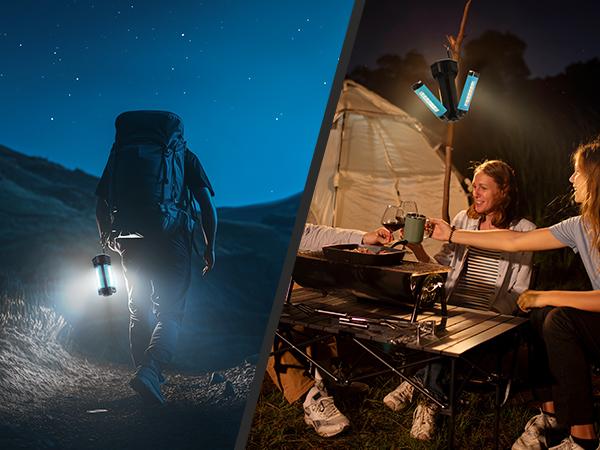 【3-OFF】GoGonova Rechargeable 3in1 Camping Light with Stand, Hanging, Removable Magnetic Head, 67" Portable Cordless, 8AH Battery, 700/1200/2200 Lumen, 4000/6500K Dimmable, Detachable Tripod for Outdoor, Emergency, Camping, Fishing