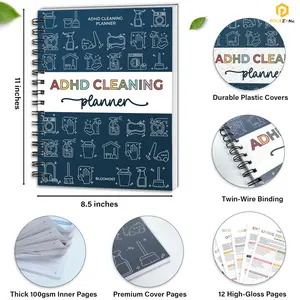 2026 ADHD Cleaning Planner – Cleaning Schedule & Checklist Organizer for Adults & Teens | Daily Weekly Monthly Household Cleaning Checklist