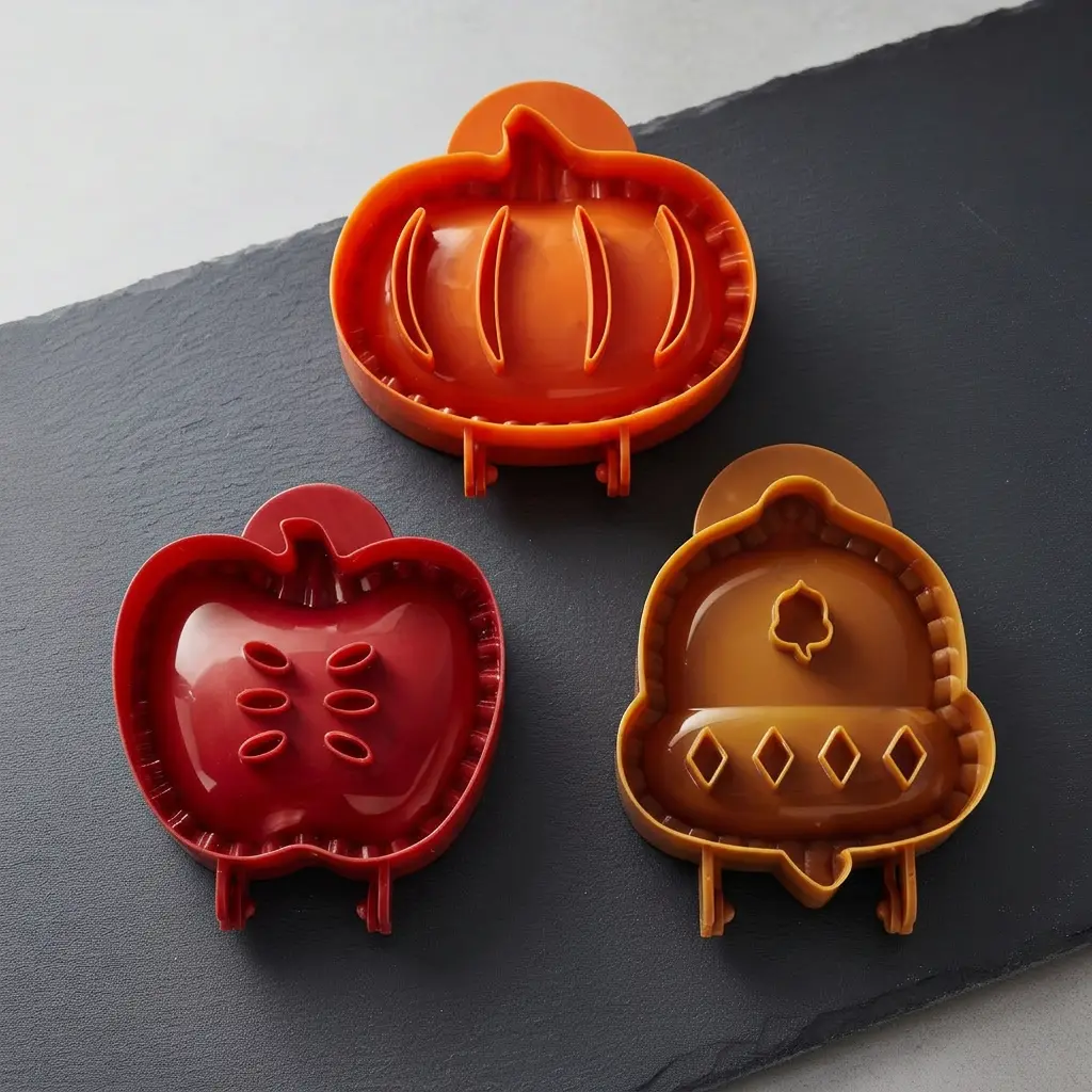 3-Pack Non-Toxic Silicone Traditional Hand Pie Molds, Baking Tools for Pumpkin Treats & Pizza Pockets, Family Fun Edible Decor for Thanksgiving, Versatile Kitchen Bakeware for Party Bakers, Photoready Hand Pies Supplies, Non Toxic Bakeware, Home Baking Su