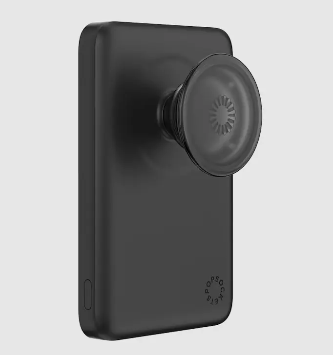 MagSafe PowerPack Cell Phone Holder - Black Portable PopSocket Mount, Convenient Wireless Charging Stand for Smartphones, Stylish Tech Accessories, Stylish Accessories