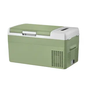 FC20 Portable 12V Refrigerator, -4℉ to 68℉ Fast Cooling Car Refrigerator, 20L/21Qt Car Fridge Portable Freezer with Powerful Compressor, Dual Power 12/24V DC and 110/240V AC, Compact Electric Cooler for Camping, RV, Truck, SUV, Van, Travel and Home Use