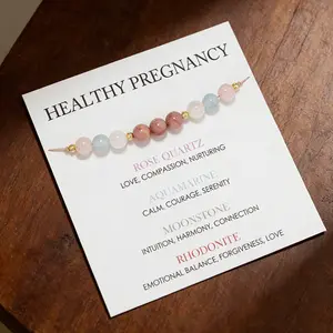 Healthy Pregnancy Gift for Mom to Be, Moonstone Bracelet for Women, First Time Mom Gifts, Meaningful Gift for New Moms, Spiritual Bracelet, Mothers Day energy Jewelry, Ideal Baby Shower Gift