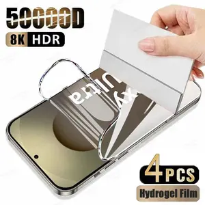 4PCS Hydrogel Film For Samsung Galaxy S26 S25 S24 S23 S22 S21 S20 Ultra Plus FE Edge Note 20 Screen Protector Phone Accessories