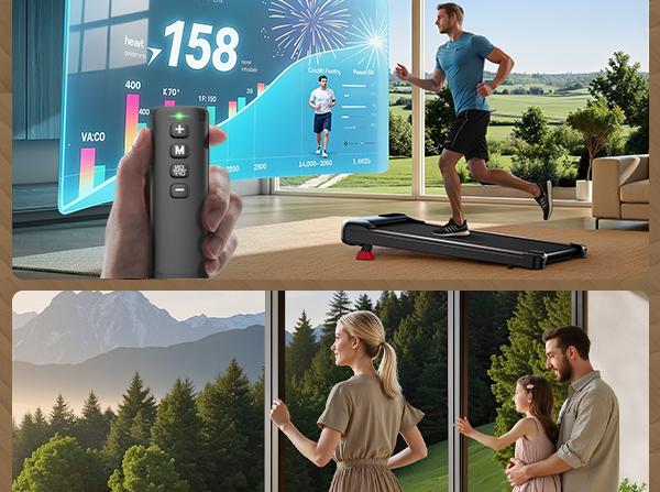 UMAY 16% Incline Treadmill for Home and Office, 4-in-1 Portable Foldable Under Desk Walking Pad,  2.5 HP Quiet with Diamond Pattern Belt, Summervibes outdoorfun