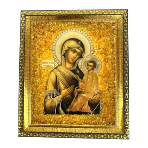 Amber Orthodox Icons Collection – Handmade in USA by KIZIMA