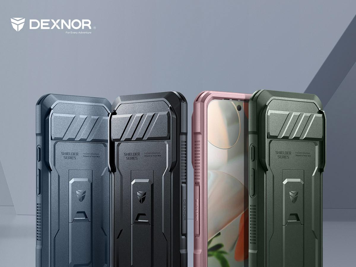 Dexnor for Google Pixel 10/10 Pro/10 Pro XL/9/9 Pro/9 Pro XL/9A Case with Slide Camera Cover & 2 Front Frames & Built-in Screen Protector & Heavy-Duty Kickstand, Full-Body Protective Cover Rugged Bumper Cases