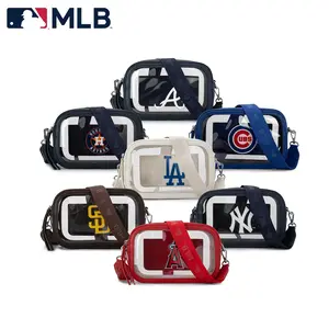 MLB Crossbody Bag,clear bag,Lightweight Crossbody bag for Game Day Essentials & Casual Fan Gear,Easy to clean,suitable for sports events, school, travelling and daily use,109