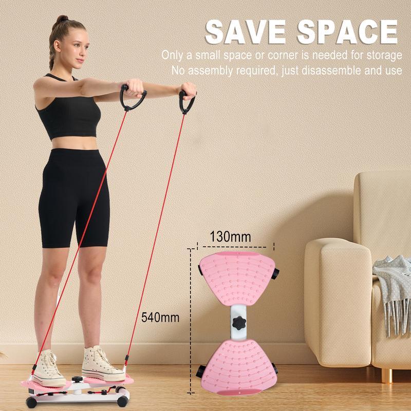 Waist Twist Machine Ab Training 300 lbs Capacity Ab Board for Women Core Workout Equipment Portable Waist Toner for Aerobic Exercise Home Gym Cardio