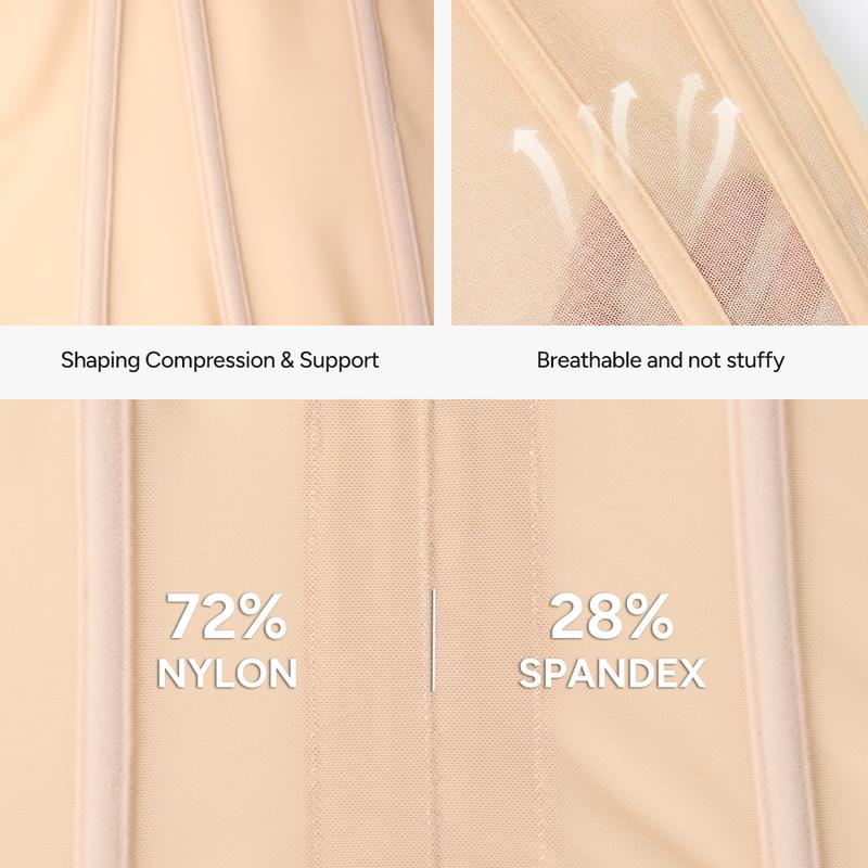 【LIVE】Nebility Women's Waist Trainer Belt with Built-in Steel Frame Double Wrap Waist Cincher Trimmer Ab Belt Tummy Control Body Shaper Firm Compression Shaping Basic Shapewear Tummy Wrap Waist Trainer Womenswear