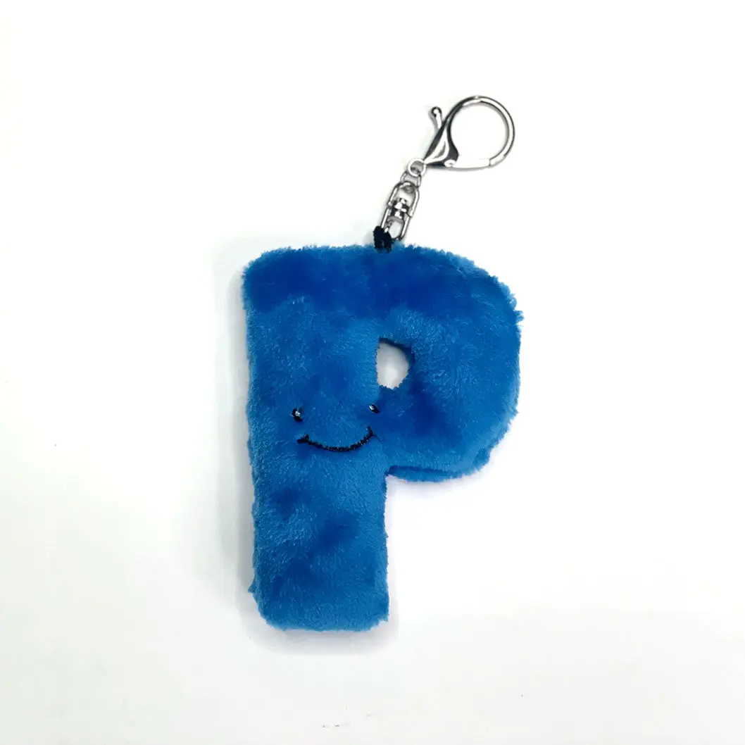 Alphapals® 4" Plush Letter P Keychain