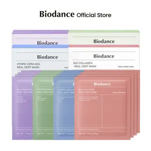 [Biodance Official] Maskholic Gift Bundle - Collagen, PDRN, Ceranol, Seakelp (4*4, 16ea) Hydro-gel K-beauty Essential Sleeping Mask,Firming, Pore Tightening, Glass Skin, Elasticity, Korean Skincare, TikTok Exclusive Bundle