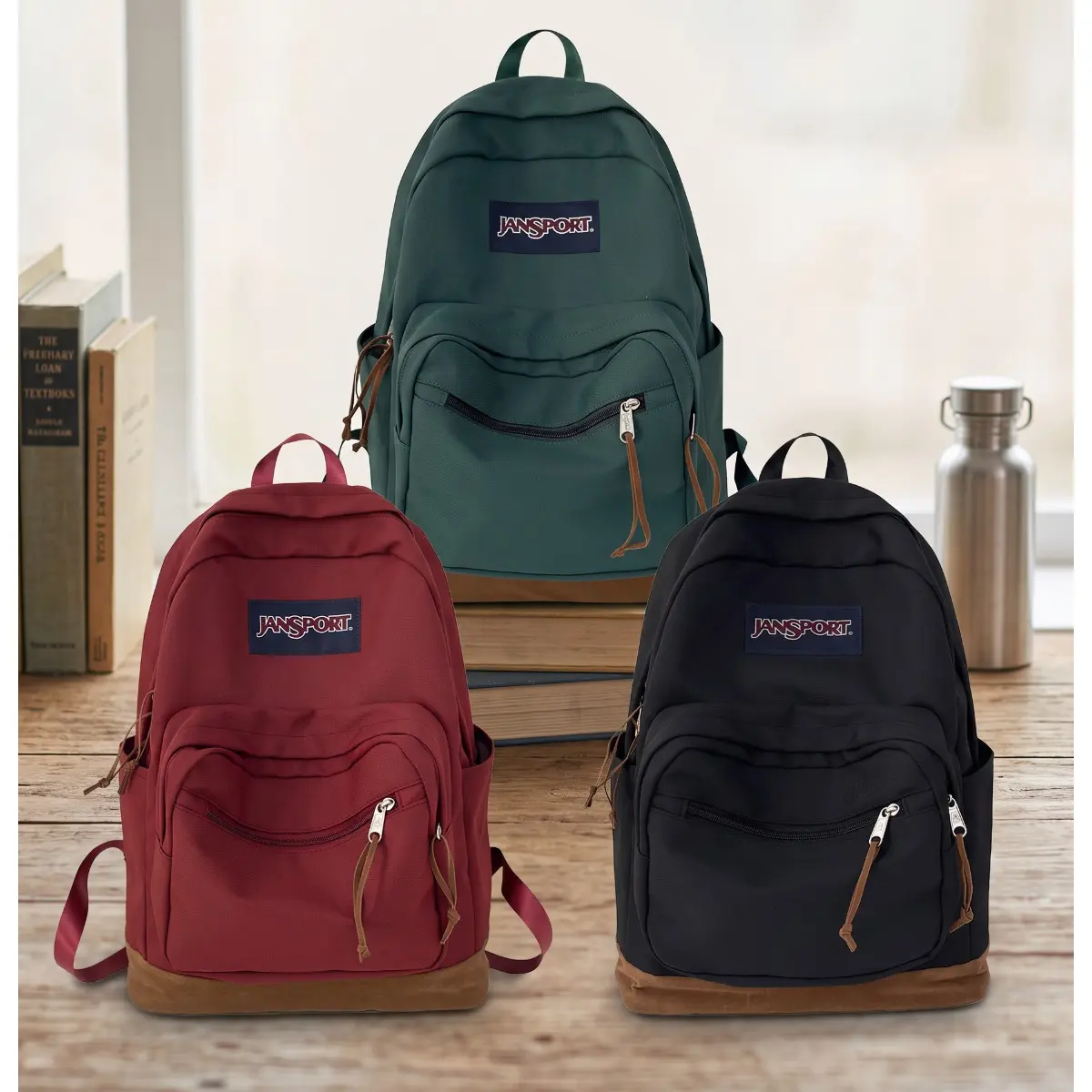JanSport Cool Large Laptop Backpack - 2-Compartment Rucksack, School Bookbag, Sports & Outdoor Gym Bag, Halloween Gift, Two Compartments