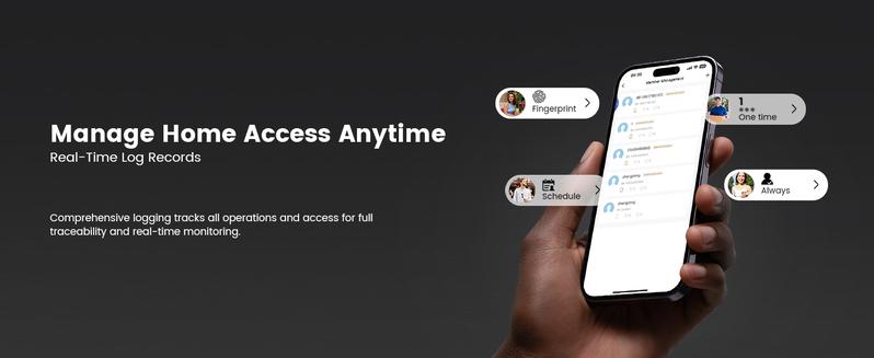 Smart Lock with Camera, 3-in-1 WiFi Doorbell Keyless Entry Door Lock, Deadbolt Lock for Front Door, Fingerprint, Keypad Code, App Control, IP65 Waterproof, BHMA, Support Alexa&Google Assistant