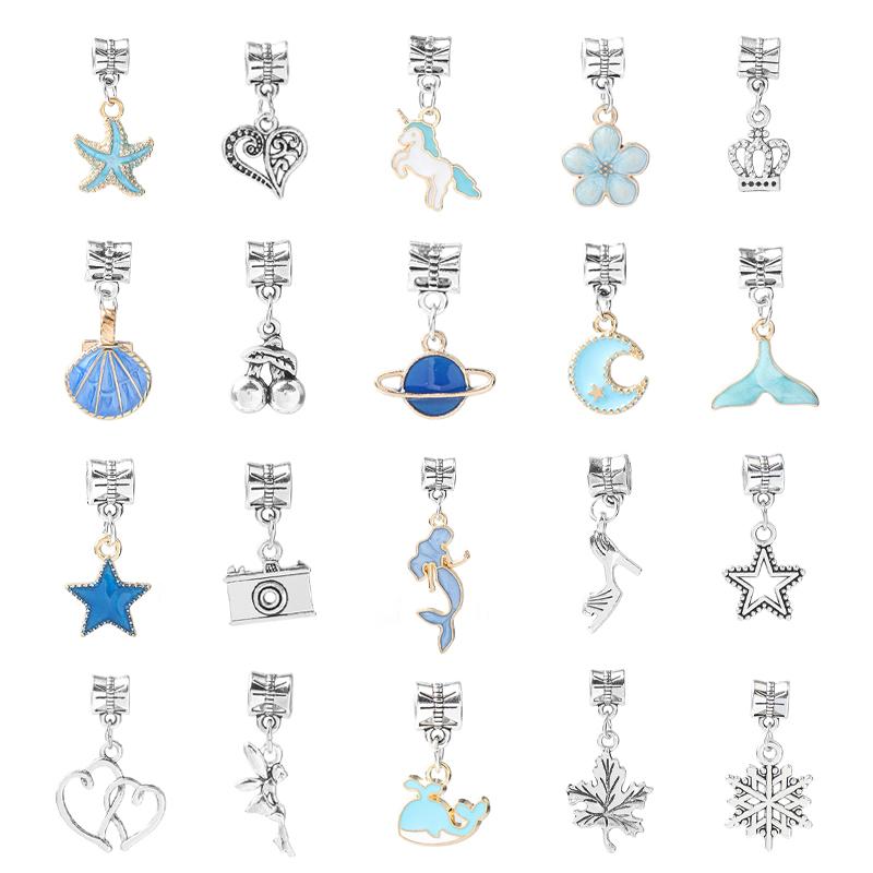 Blue DIY Beading Bracelet Kit