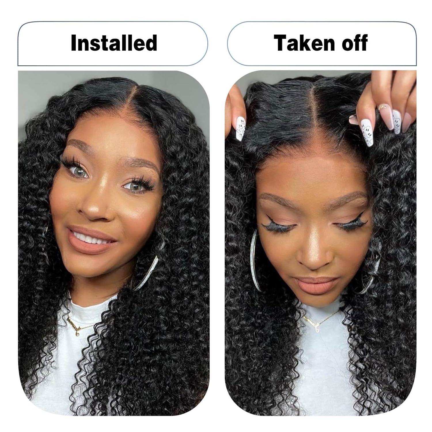 Wear And Go Glueless BOB Human Hair Wig Peruvian Deep Wave Curly Short Bob 6x4 HD Pre Cut Glueless Water Wave Wig 100% Human Hair For Women Ready To Wear And Go On Sale
