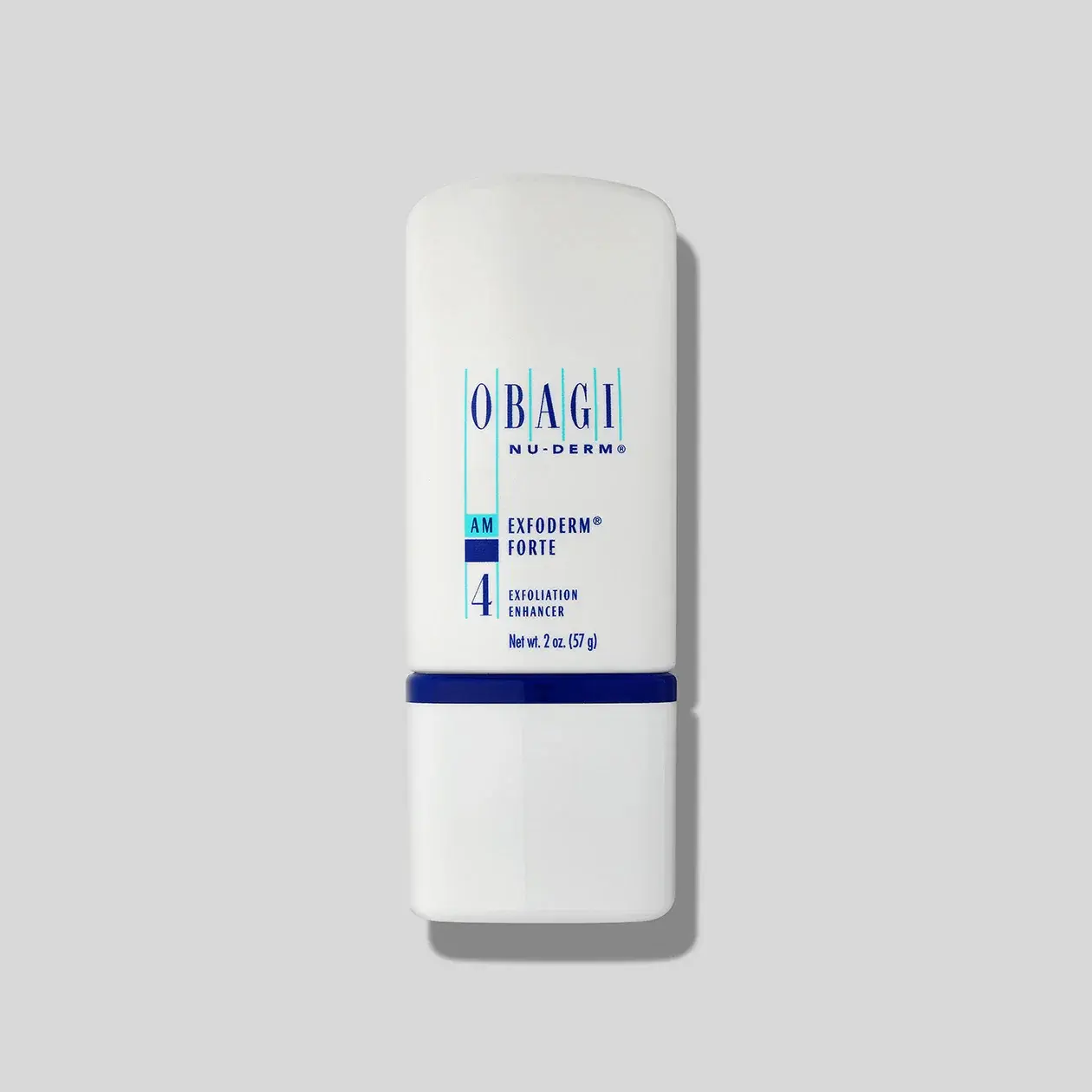 Obagi Nu-Derm Exfoderm Forte #4 AHA Blend Chemical Face Peel Cleansing Lotion with Glycolic-Lactic Acid - Lightweight, Daily, Gentle, Brightening, Smoothing for Adult Normal Radiant Skin, 57g Bottle, 24-Month Shelf Life, Single Item Face Scrubs & Peels