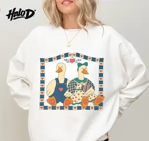 Vintage Goose Shirt – Retro Cottagecore Goose Graphic Crewneck, Cozy Unisex Gift
