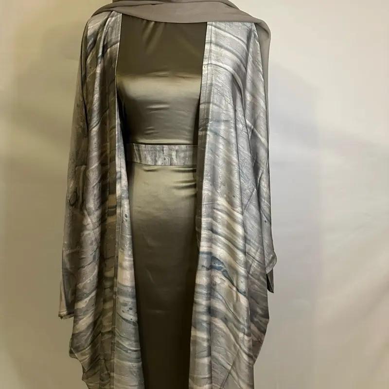 Printed Abaya Set