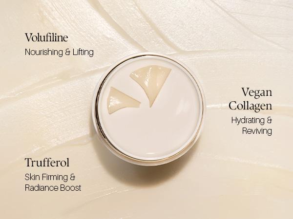 [OFFICIAL d'Alba] White Truffle Intensive Volufiline Grinding Cream - Skin Firming Vegan Collagen Cream & Moisturizer (1.58 fl oz) Hydrating Moisture