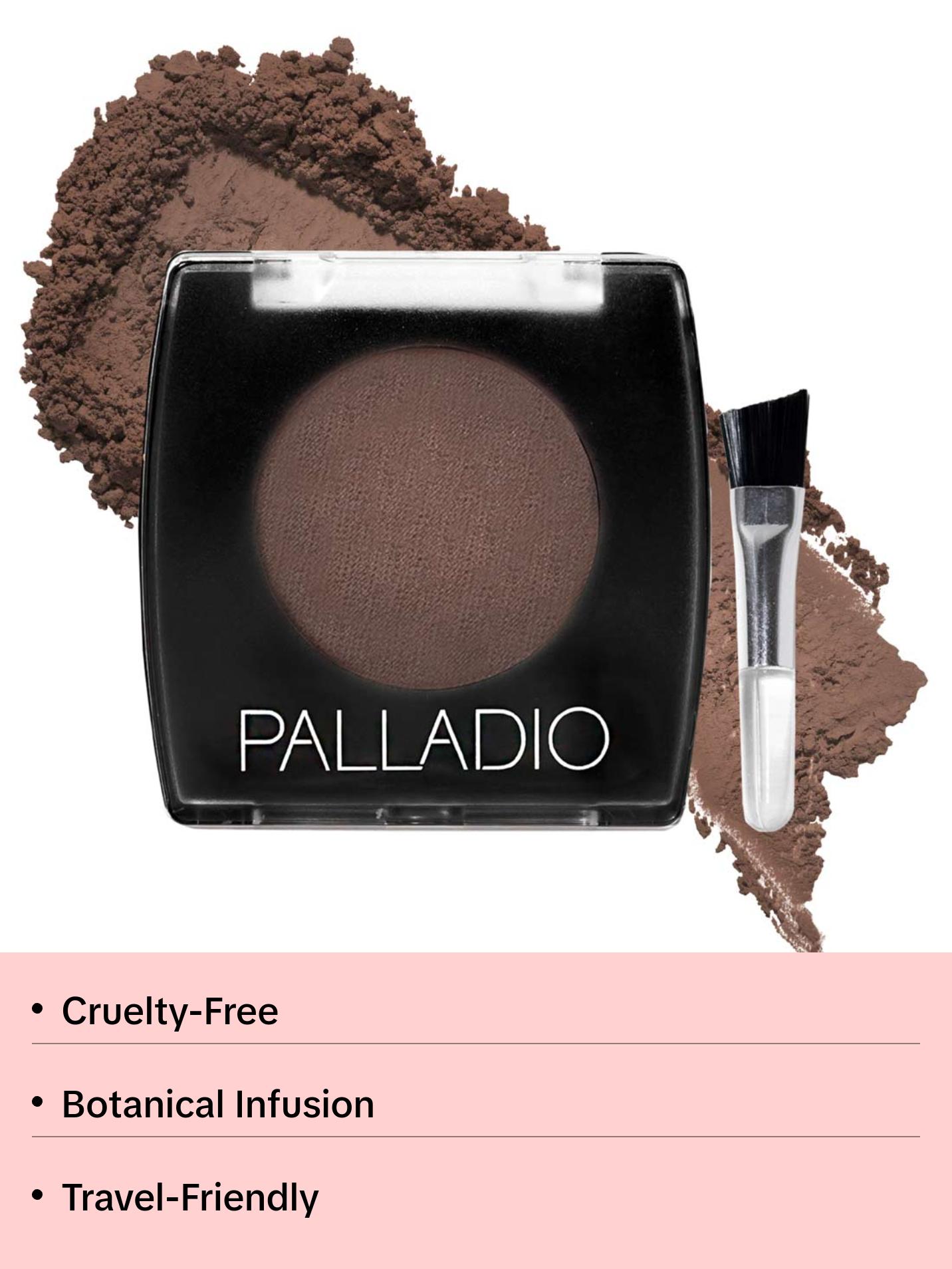 Palladio Brow Powder, Soft and Natural Formula, Includes Applicator Brush, 4 Shades Available, Travel-Friendly, Cruelty-Free, Paraben-Free, Gluten-Free, Vegan, Dark Brown Palladio Brow Powder, Soft and Natural Formula, Includes Applicator Brush, 4 Shades Available, Travel-Friendly, Cruelty-Free, Paraben-Free, Gluten-Free, Vegan, Dark Brown