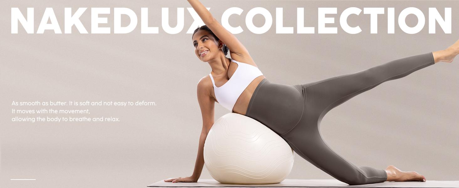 POSHDIVAH Women's Maternity Workout Nakedlux Leggings with Pockets Over The Belly Pregnancy Soft Activewear Yoga Pants tik shop maternity bottom