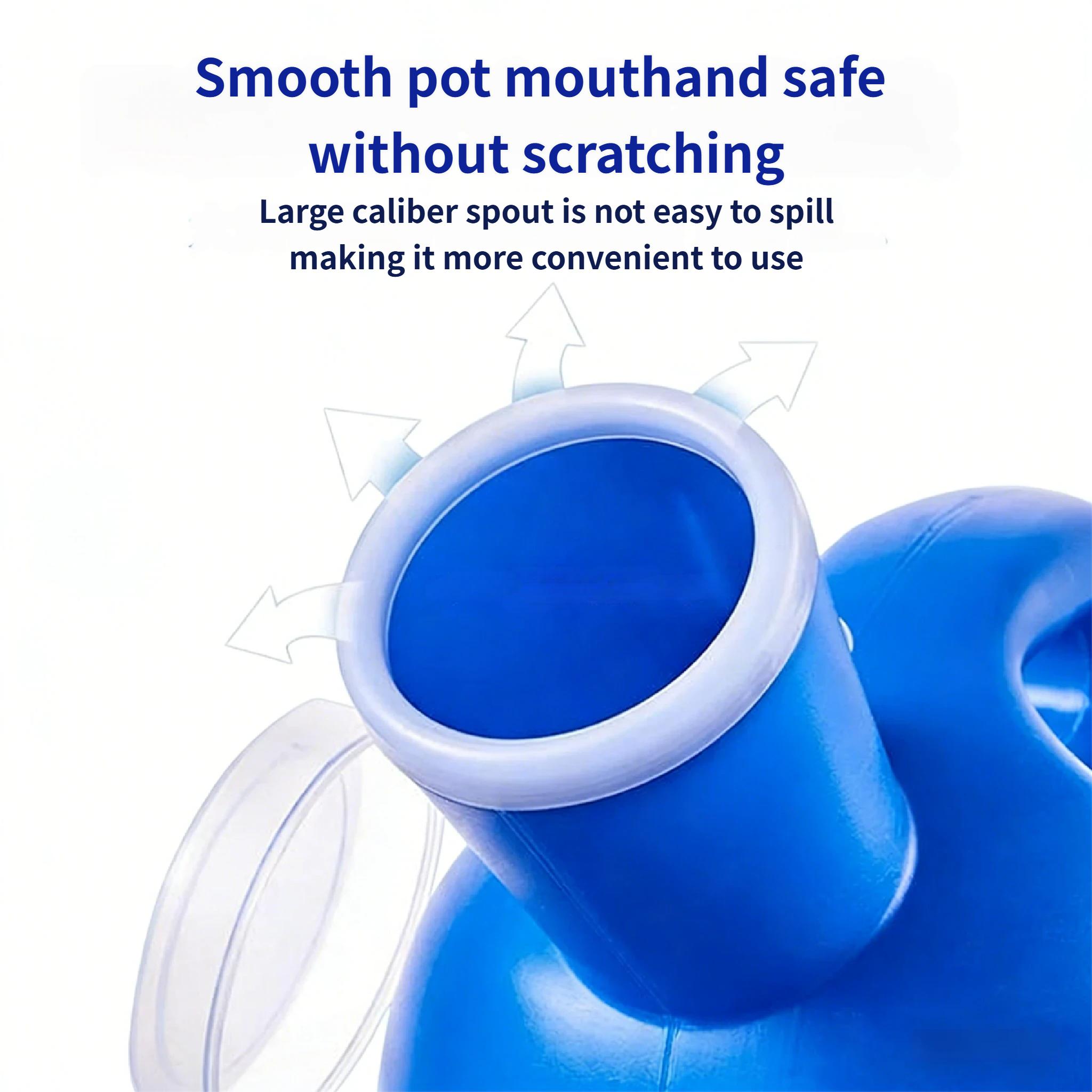 2000ML portable urinal with 62.99in extendable catheter, thick and odor resistant large capacity urinal, easy to wake up at night, suitable for the care of the elderly and children