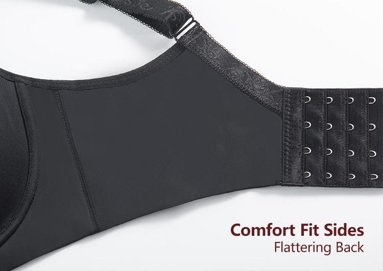 WMBras Women's Underwire Shaping Bra Deep V Plunge Beauty Back Smoothing  Underwire Push Up T-Shirt Bra Multiway 2 Cups Up