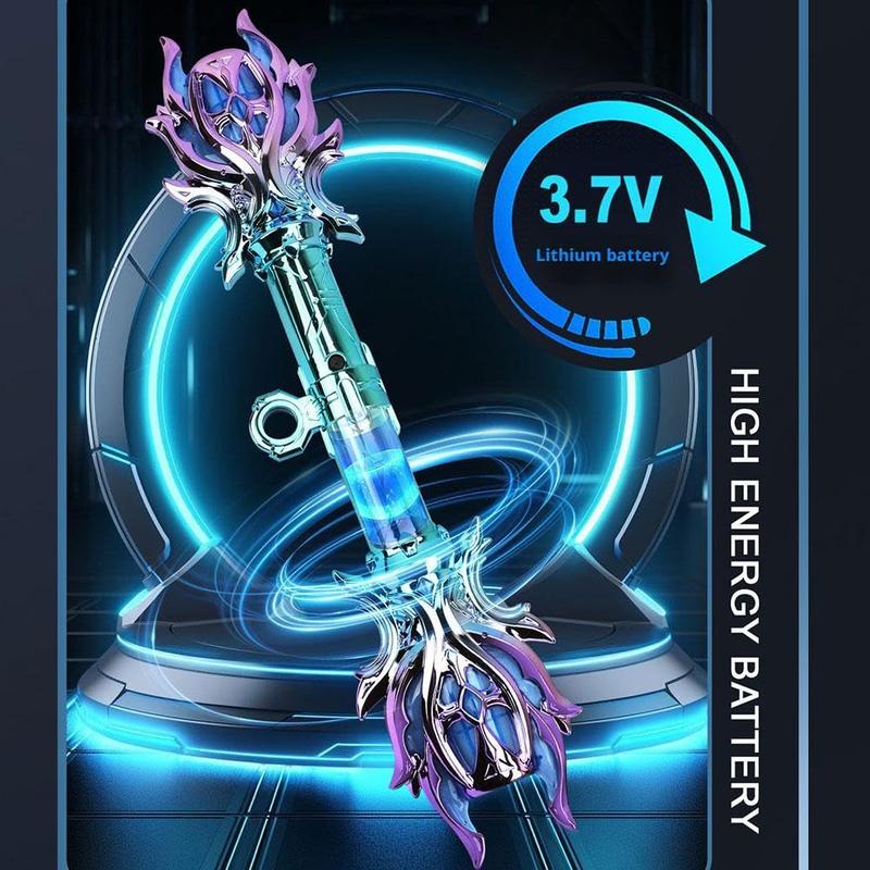 Retractable Double Sided Lightsaber - 24 LED Colors, Telescopic Handle, Galaxy Warrior Toy, Best Holiday Birthday Gift for Kids 2024