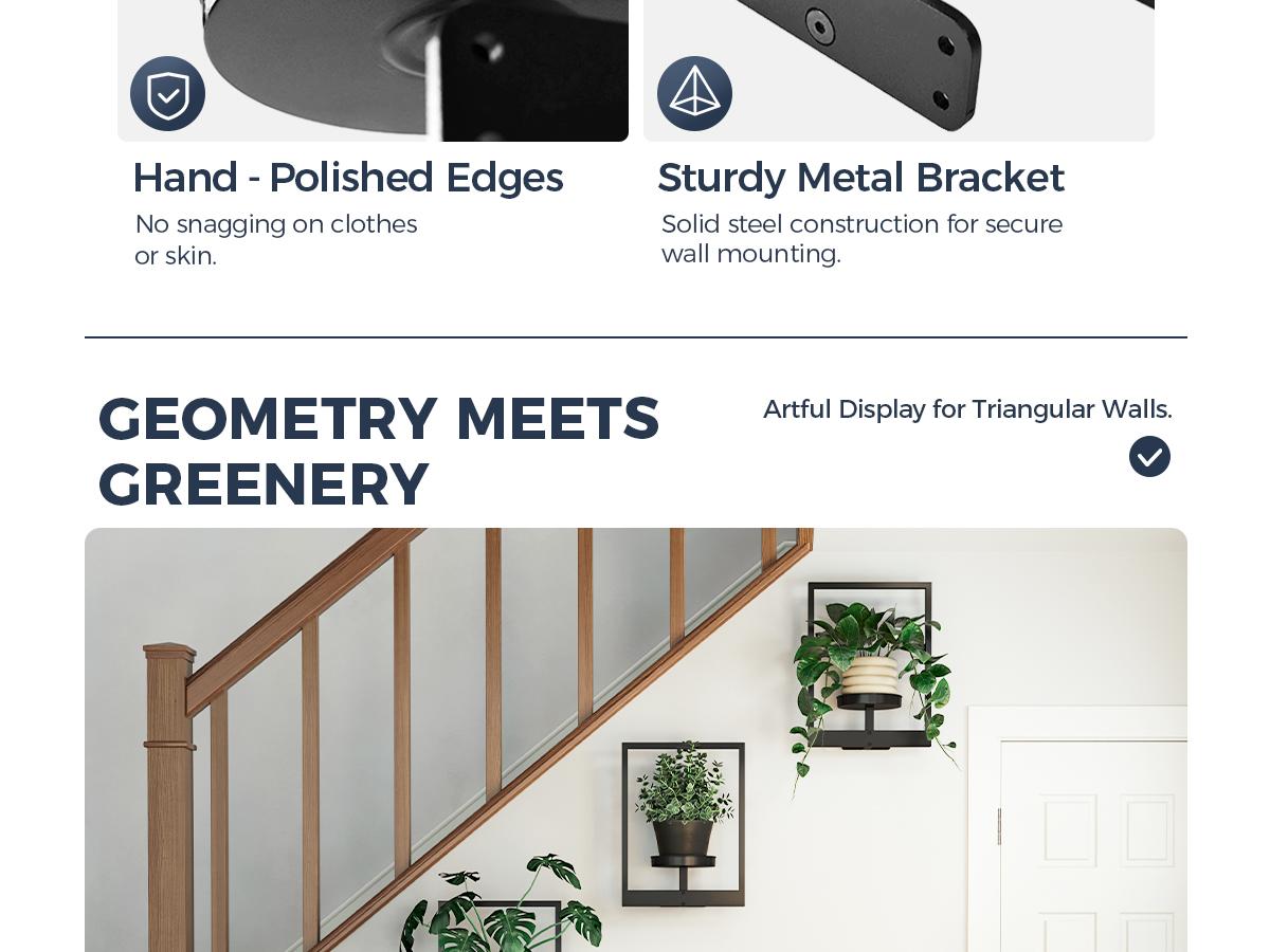 Bamworld Hanging Planters for Indoor Plants Wall Decor Living Room Plant Stand 3 Pack Metal Frame Design for Window Shelves & Outdoor Entryway Christmas Gifts Bamworld Hanging Planters for Indoor Plants Wall Decor Living Room Plant Stand 3 Pack Metal Frame Design for Window Shelves & Outdoor Entryway Christmas Gifts