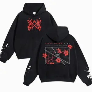 Sleep Token Unisex Hoodie for Autumn Winter Thick Warm Sleep Symbol Fan Style Retro Print Versatile for Ins Street Style Couples Outfits Top Choice for Boyfriend Gift Fabric Menswear Casual Fit A1 2P7B