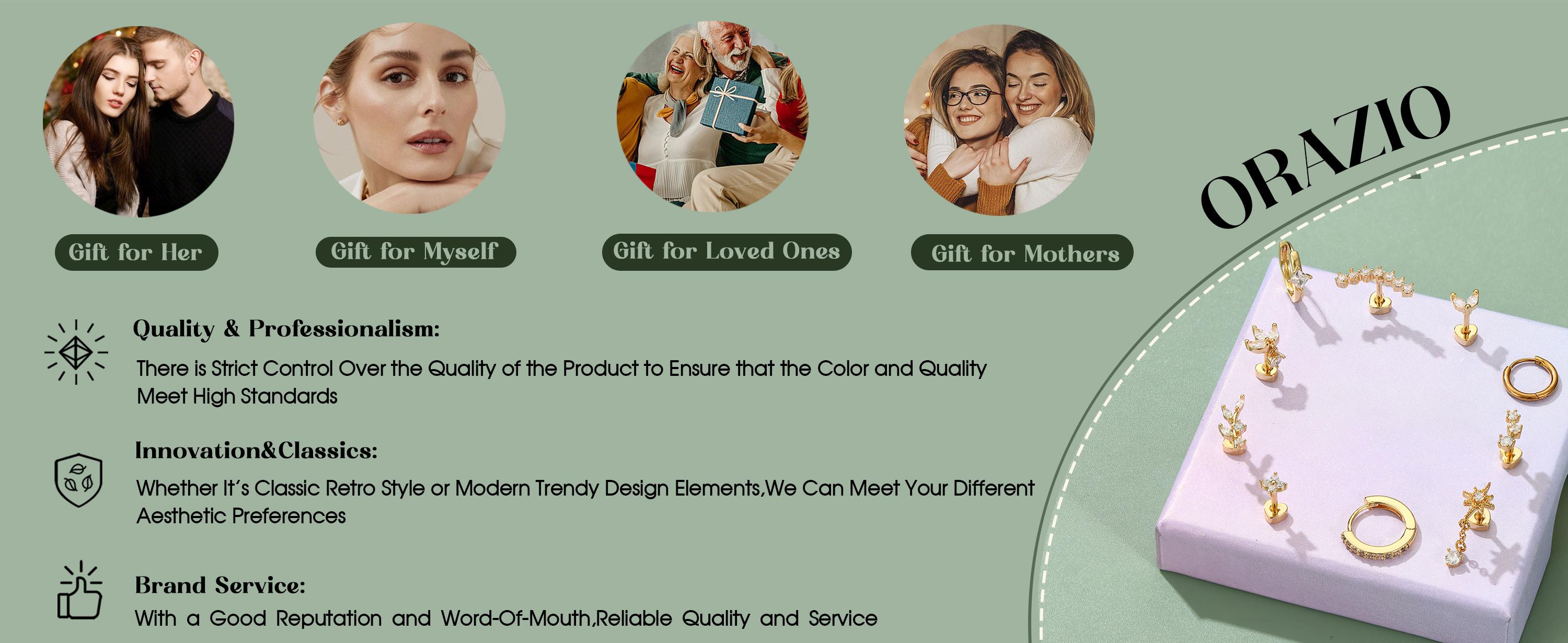 ORAZIO 16 Gauge Cartilage Earrings for Women Hypoallergenic Surgical Steel Flat Back Stud Hoop Set Daith Conch Tragus Helix Piercing Jewelry 12pcs Silver Earring Set ORAZIO 16 Gauge Cartilage Earrings for Women Hypoallergenic Surgical Steel Flat Back Stud Hoop Set Daith Conch Tragus Helix Piercing Jewelry 12pcs Silver Earring Set