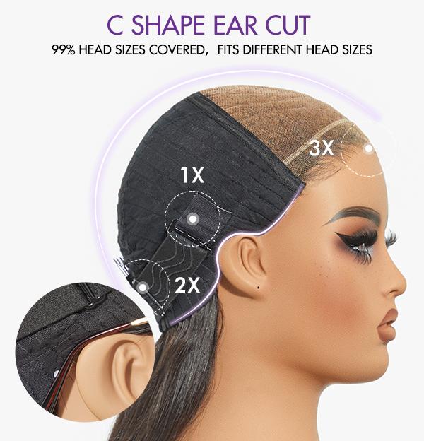 Luvme All Day Comfort Wig Glueless 7x6 Closure Pre Plucked Pre Bleached Pre Cut HD Lace Loose Body Wave Long Wig  Ready To Go