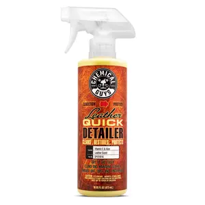 CHEMICAL GUYS Leather Quick Detailer – Clean & Refresh Leather Car Seats, Interiors, Shoes, Bags, Jackets, Couches & More | Removes Light Dirt, Body Oils & Dust | Quick Leather Care Spray for Natural & Synthetic Leather | Fast, Easy, Safe Use Anywhere