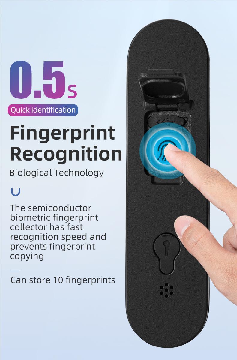 ROCKBROS Smart Bike U Lock with Fingerprint and App Control Waterproof ROCKBROS Smart Bike U Lock with Fingerprint and App Control Waterproof