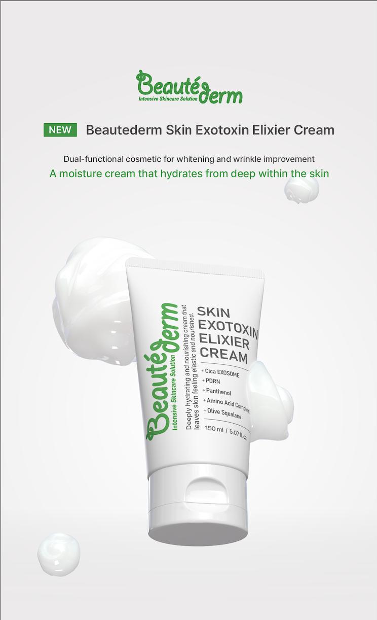 [Beauté Derm]Skin Exotoxin Elixier Cream & Skin Protection Elixer Essence Rich in Panthenol Moisturizing Complexes Ceramides & Amino Acid Complexes for Deep Hydration and Skin Barrier Protection Firm & Lift Serum