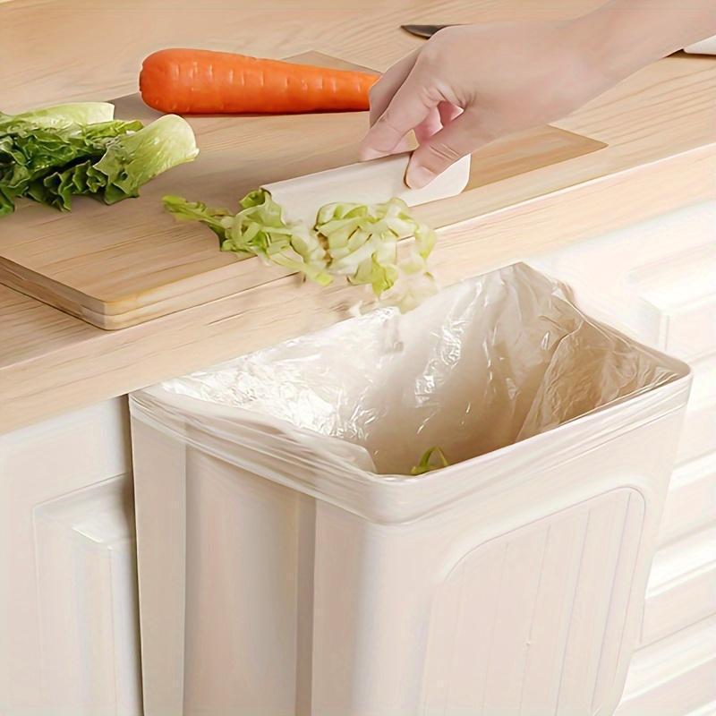 Spring Foldable Kitchen Trash Can, Hanging Trash Bin, Space-saving Hanging Garbage Can for Kitchen Cabinets, Kitchen Accessories household waste，mothersdaygift