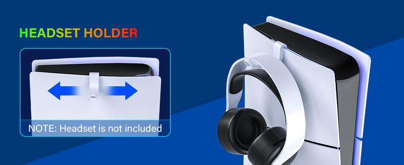 PS5 Cooling Station with Dual Controller Charging Base, 3-Level Silent Cooling Fan, Vertical Stand for PS5/Slim/Pro Disc & Digital, Christmas gifts