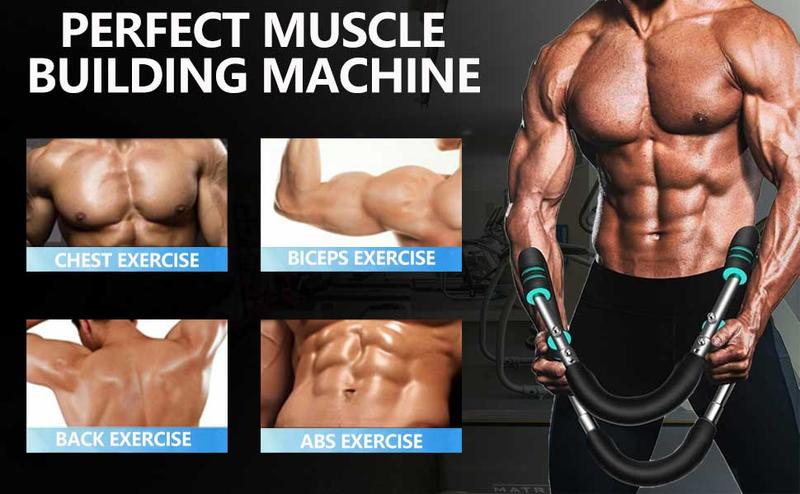 Twister Arm Exerciser,40-110lb Adjustable Chest Workout Equipment, Forearm Triceps Chest Enhanced Exercise Strengthener,Portable Detachable Upper Body Fitness Machine for Home and Gym