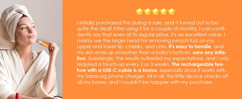 Vogcrest Eyebrow & Facial trimmer,Hair Remover Women's Portable 2-in-1 Electric Shaver with Type-C Charging LED Light Comfortable Grooming Vogcrest Eyebrow & Facial trimmer,Hair Remover Women's Portable 2-in-1 Electric Shaver with Type-C Charging LED Light Comfortable Grooming