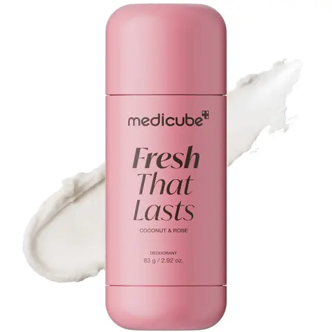 [NEW] [medicube] Deodorant Coconut & Rose Fresh That Lasts I Aluminum-Free Deodorant with PDRN-Powered Tone & Texture Care, Smooth Clear Glide I No White Marks I Rose Musk Scent, 24 Hour Fresh Odor Control I Korean Body Care (2.92 oz)