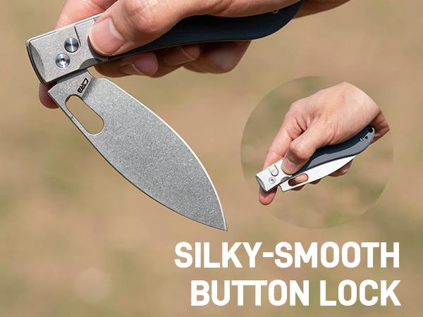 CJRB Sasaya Camping Tool Knife with 3.5'' AR-RPM9 Steel Blade, Survival Gear Knfie with Wood Handle for Men Women Camping Hiking and Survival Equipment Set