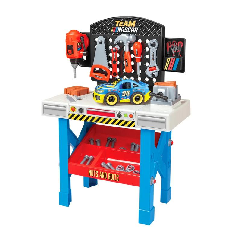Marvel Spider-Man | Spidey and His Amazing Friends | Team Nascar | Transformers Pit Stop Tool Bench Playset - Pretend Play & Real Tool Fun for Kids Age 4+; Official Licensed Marvel Spider-Man | Spidey and His Amazing Friends | Team Nascar | Transformers Pit Stop Tool Bench Playset - Pretend Play & Real Tool Fun for Kids Age 4+; Official Licensed