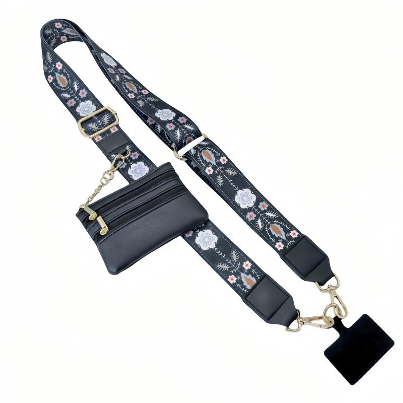Clip and Go Strap for Phone With Wallet Crossbody, Phone Strap With Wallet, Phone Strap Crossbody With Zipper Pouch Wallet, Adjustable Mobile Phone Strap, Mother's Day Gifts