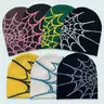 HOLDNEAR Unisex Y2K Spider Web Skull Cap Beanie TikTok Viral Graphic Jacquard Knit Streetwear Grunge Aesthetic Hat, Cyberpunk Accessory for Night Raves