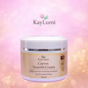 KayLumi Curves Nourish Cream – Herbal Body Cream with Fenugreek & Maca – 200ml